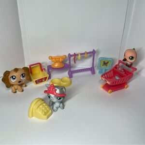 Authentic Littlest Pet Shop LPS Hasbro Bargain Hunters #343 #345 #1318 Set VTG